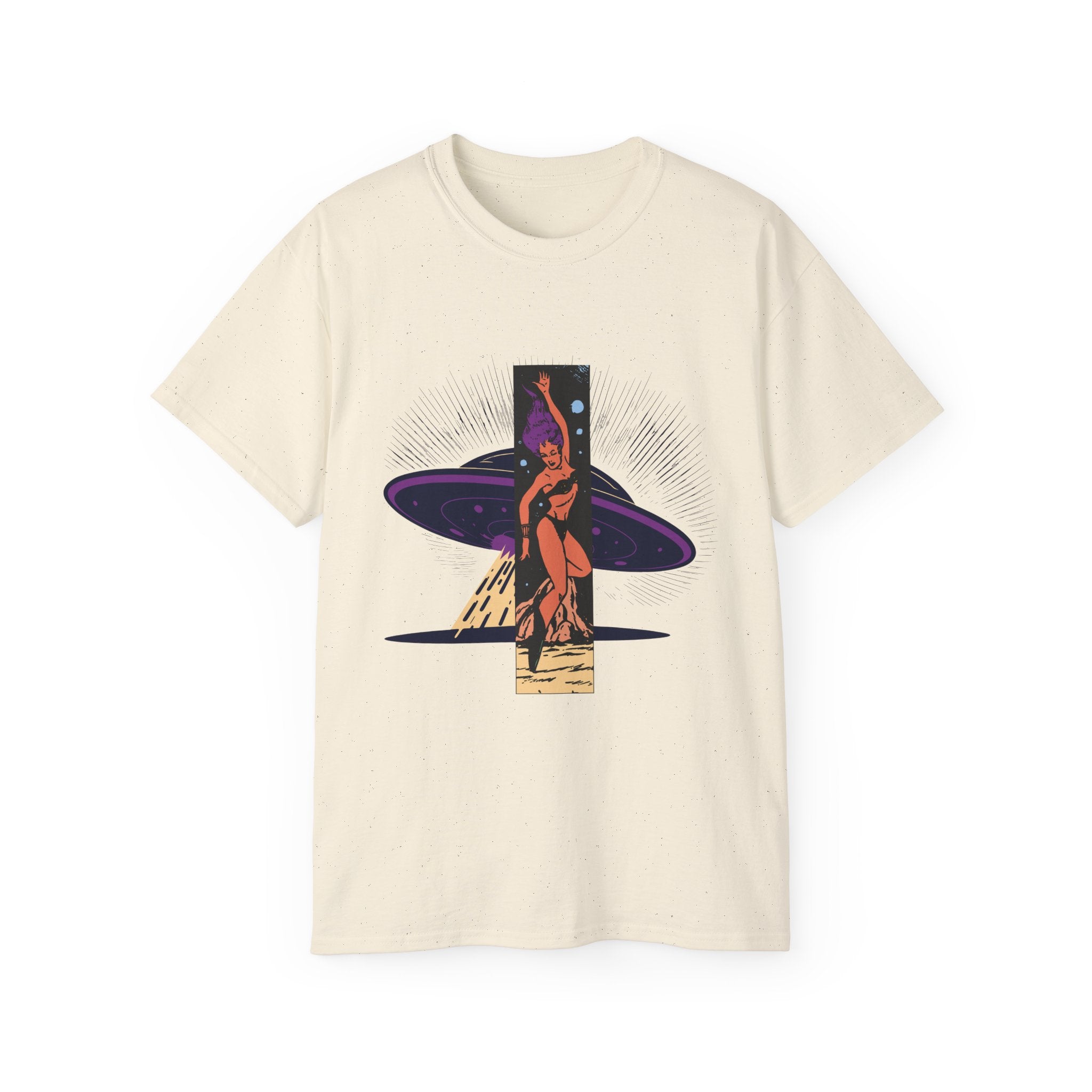 Space Warrior - Unisex Cotton Tee (Front) - Damned Threads
